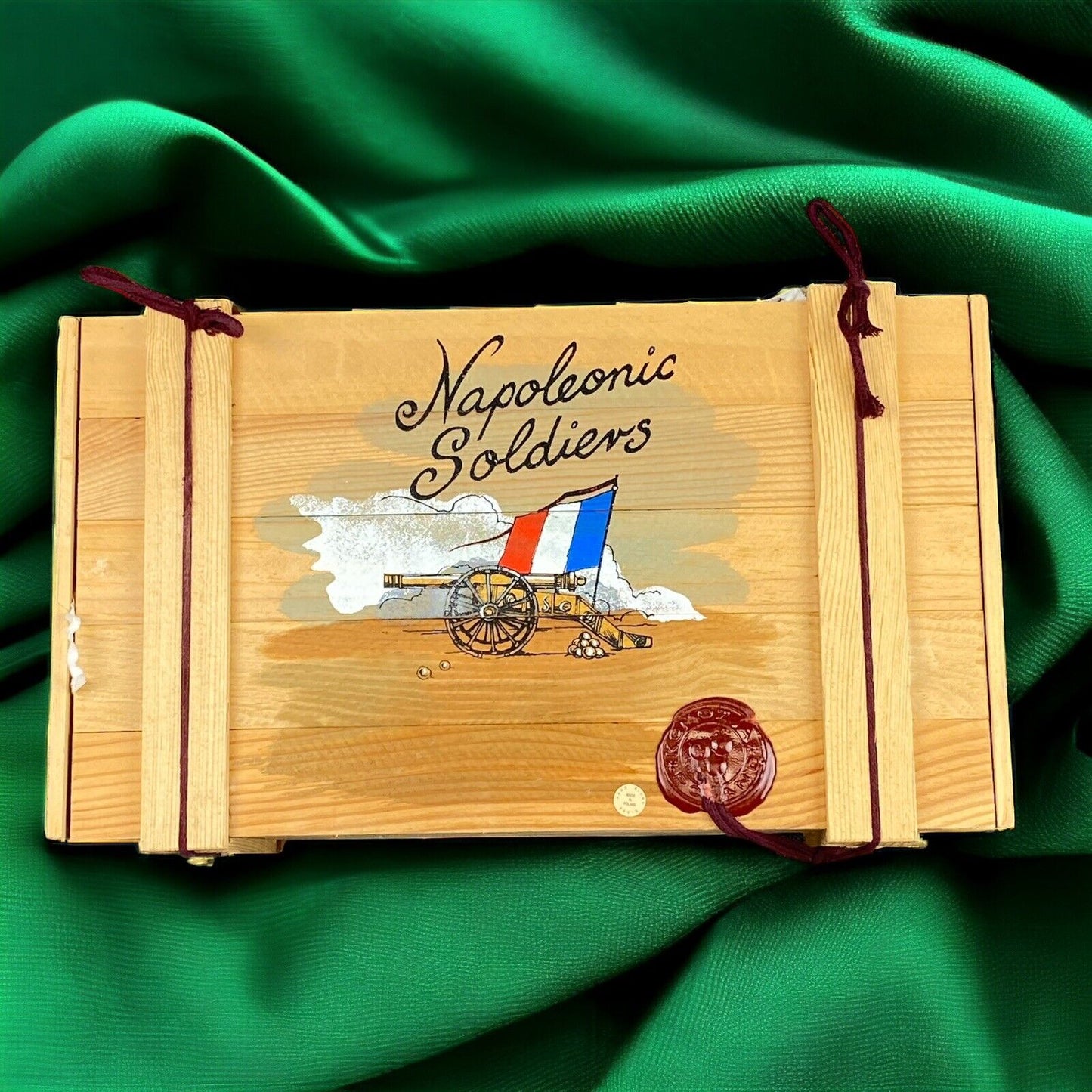 Kurt Adler Napoleonic Soldiers Christmas Glass Ornament in wooden Box VIDEO