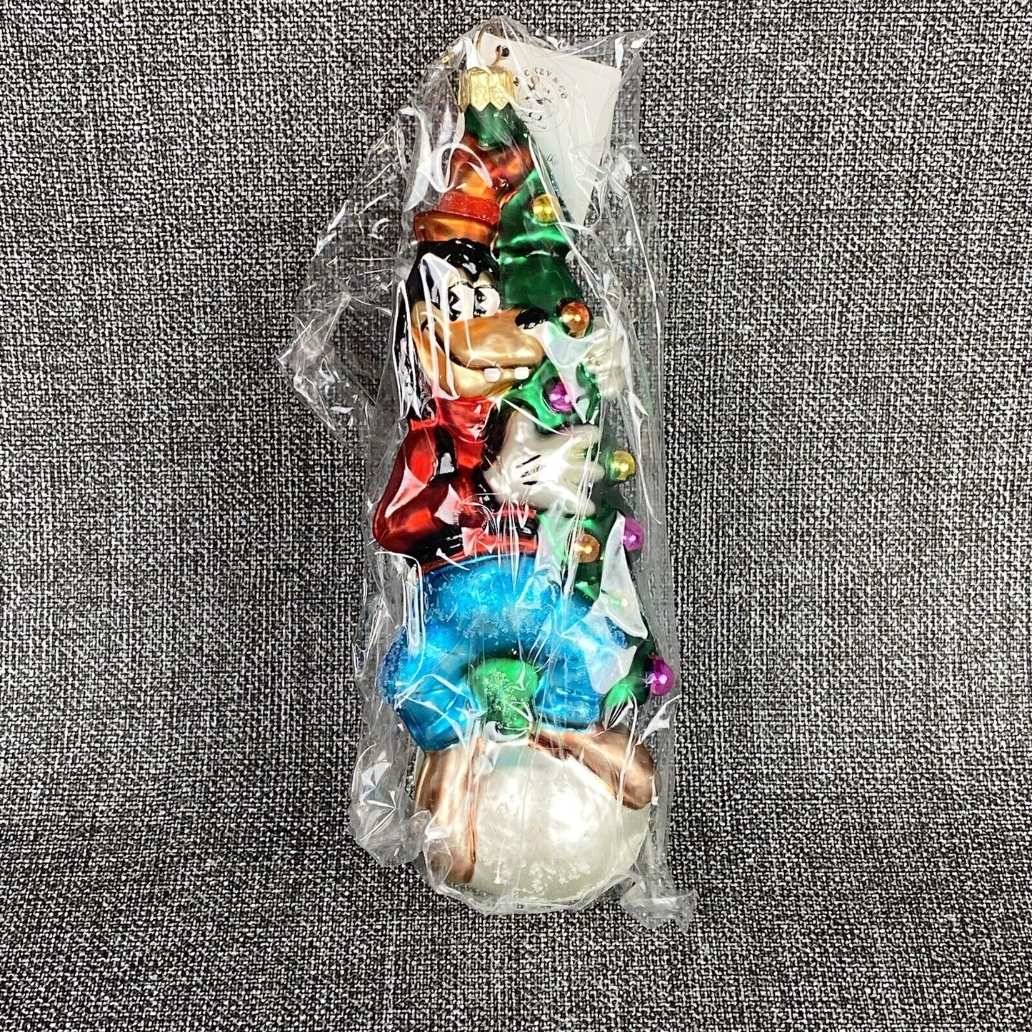 Christopher Radko Disney Pluto glass Ornament Sealed with Original Box VIDEO