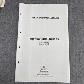 OEM 1991 Ford Thunderbird/Cougar Car Electrical Wiring Diagrams