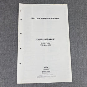 OEM 1991 Ford Taurus / Sable Car Electrical Wiring Diagrams