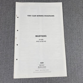 OEM 1991 Ford Mustang Car Electrical Wiring Diagrams