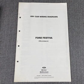 OEM 1991 Ford Fiesta Car Electrical Wiring Diagrams