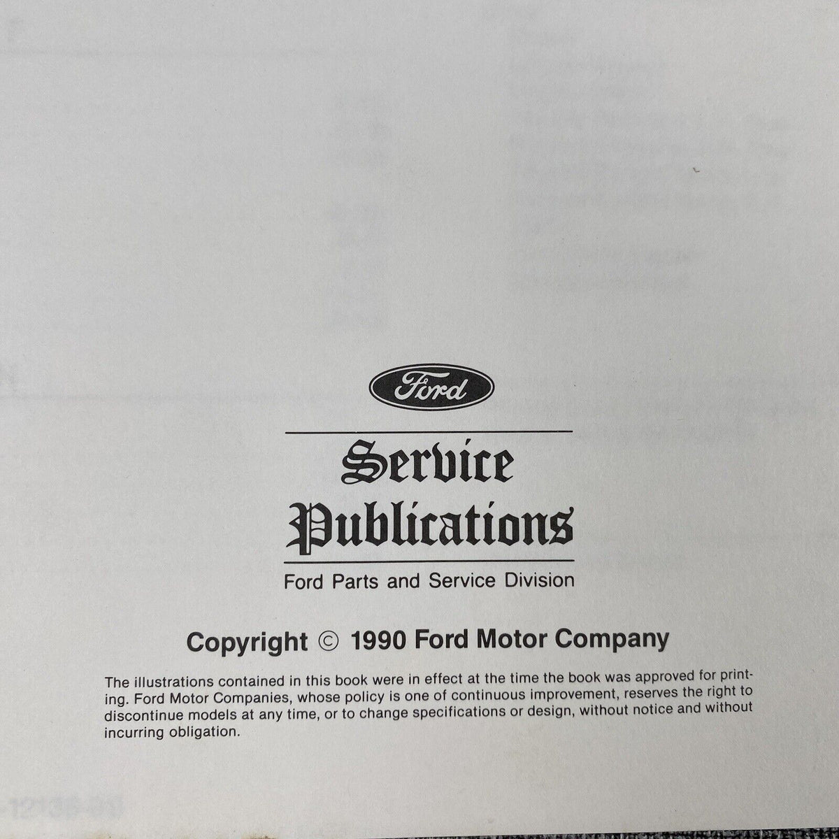 OEM 1991 Ford Fiesta Car Electrical Wiring Diagrams