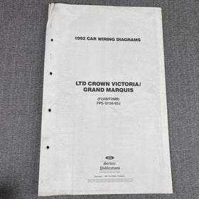 OEM 1992 Ford LTD Crown Victoria/Grand Marquis Car Electrical Wiring Diagrams