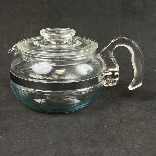 PYREX FLAMEWARE Glass Percolator Coffee Tea Pot 6 Cups