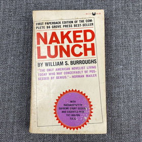 NAKED LUNCH by William S. Burroughs 1st Evergreen Black Cat Edition 1966