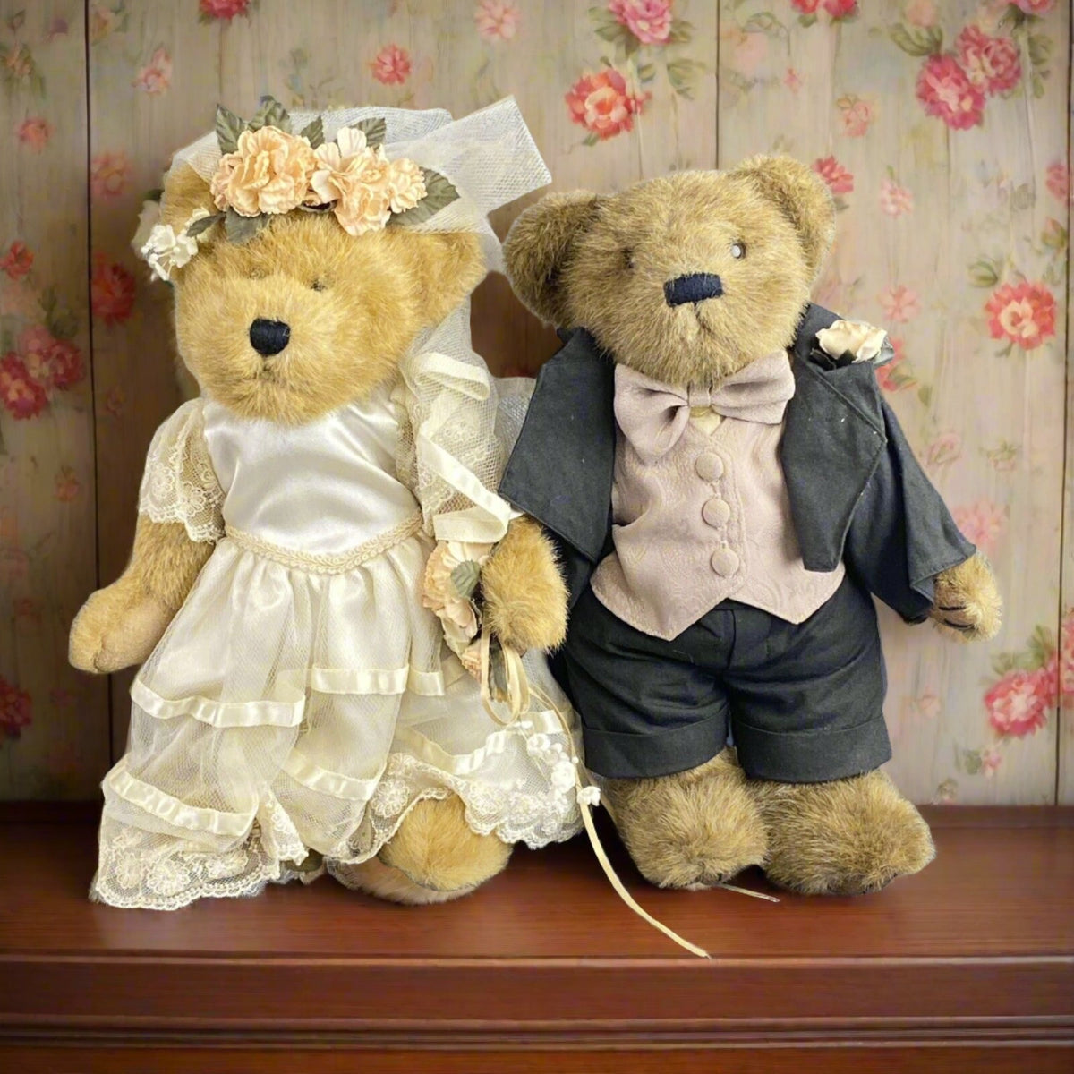 Boyds Bears Mr. & Mrs. Everlove Bride/Groom Wedding 12" Plush with Tags