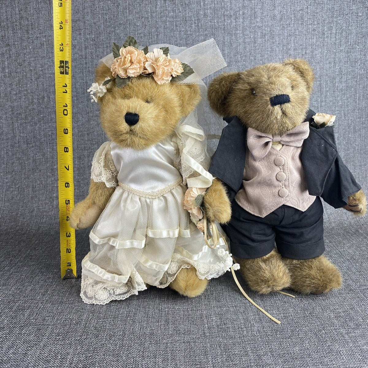 Boyds Bears Mr. & Mrs. Everlove Bride/Groom Wedding 12" Plush with Tags