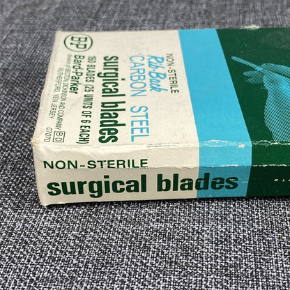 BARD-PARKER 150 Box Rib-Back Carbon Steel Surgical Blades #15 Non-Sterile