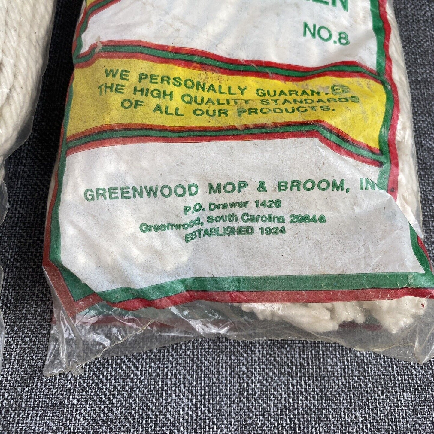 2 Vintage Wet Mop Head Replacement Greenwood, Merchants Distributions