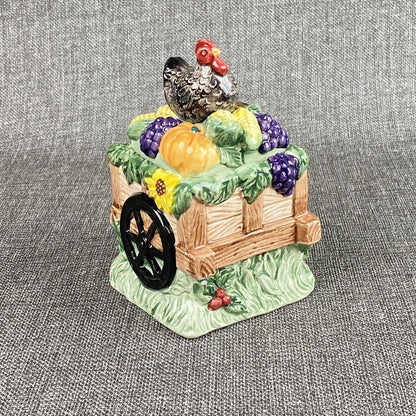 Fitz and Floyd Classics Rooster/Hen Box Small