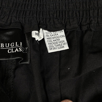 Vintage Bugle Boy Womens Pants Black Size 8 Fits Small 100% Cotton