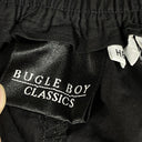 Vintage Bugle Boy Womens Pants Black Size 8 Fits Small 100% Cotton