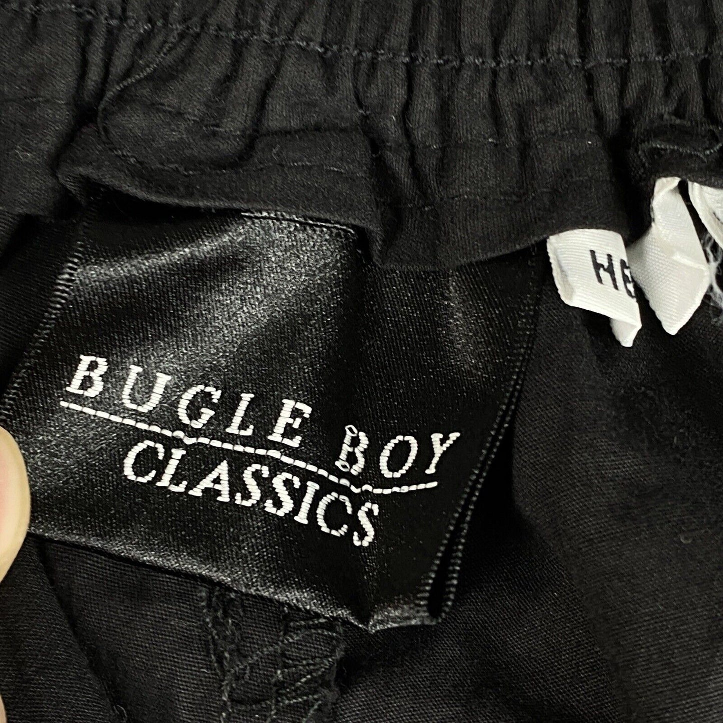 Vintage Bugle Boy Womens Pants Black Size 8 Fits Small 100% Cotton