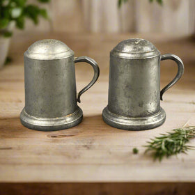 Vintage Webb Pewter Salt and Pepper Shakers 1121