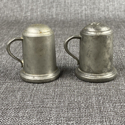 Vintage Webb Pewter Salt and Pepper Shakers 1121