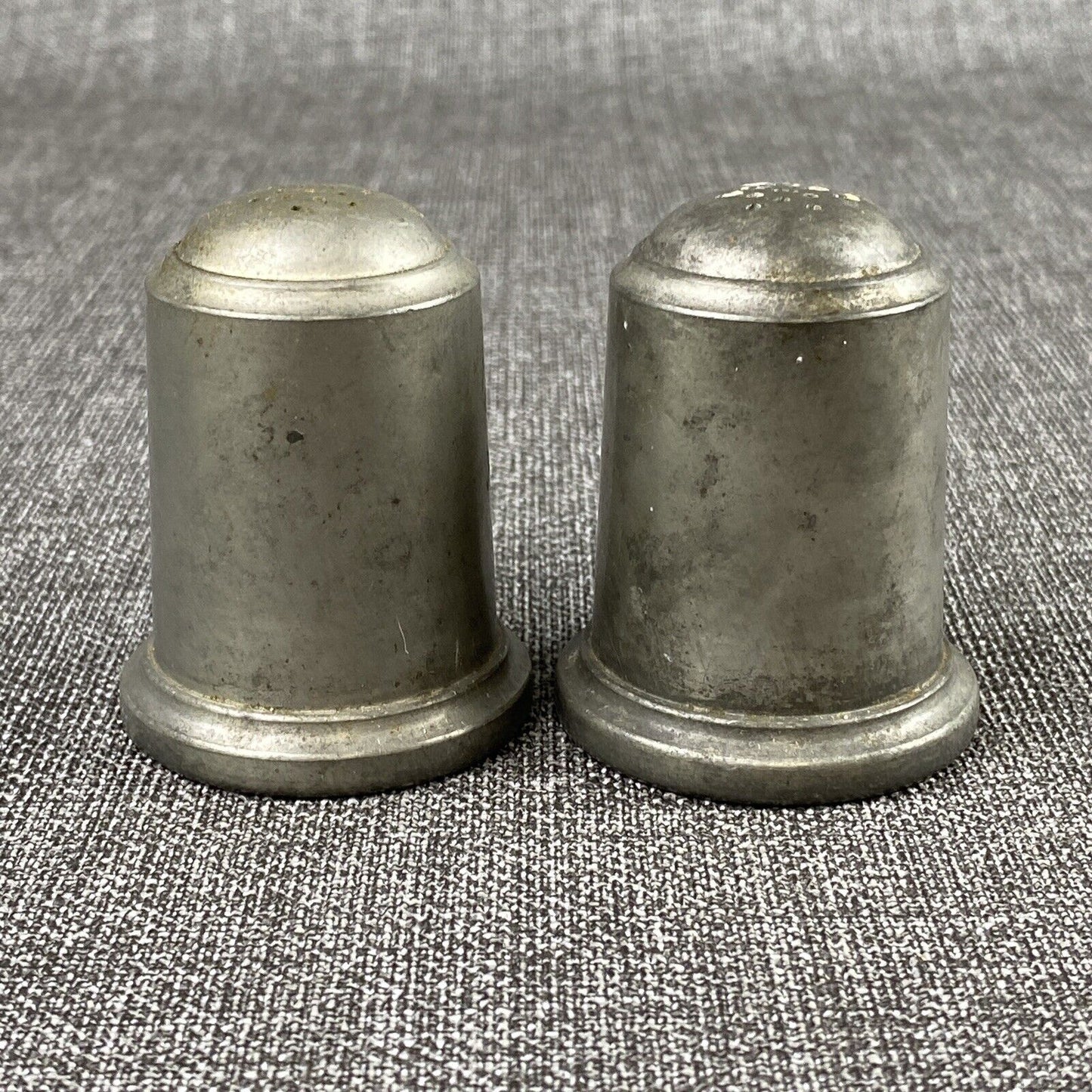 Vintage Webb Pewter Salt and Pepper Shakers 1121