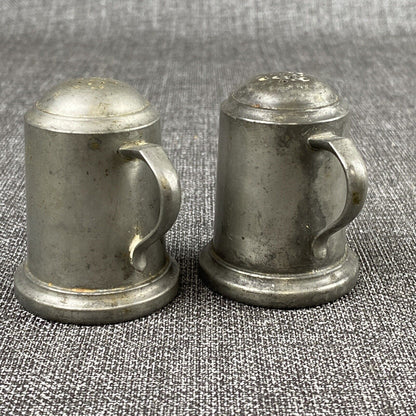 Vintage Webb Pewter Salt and Pepper Shakers 1121