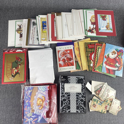 Lot of 120 Unused Various Christmas Greeting Cards