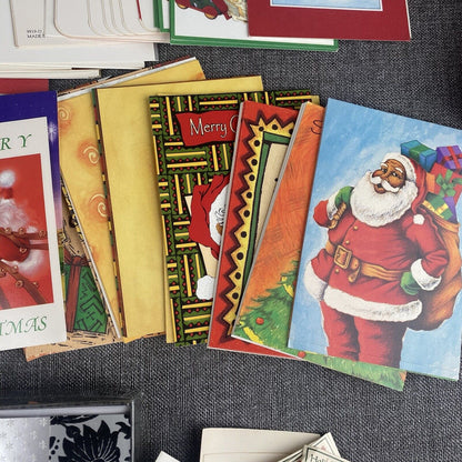 Lot of 120 Unused Various Christmas Greeting Cards