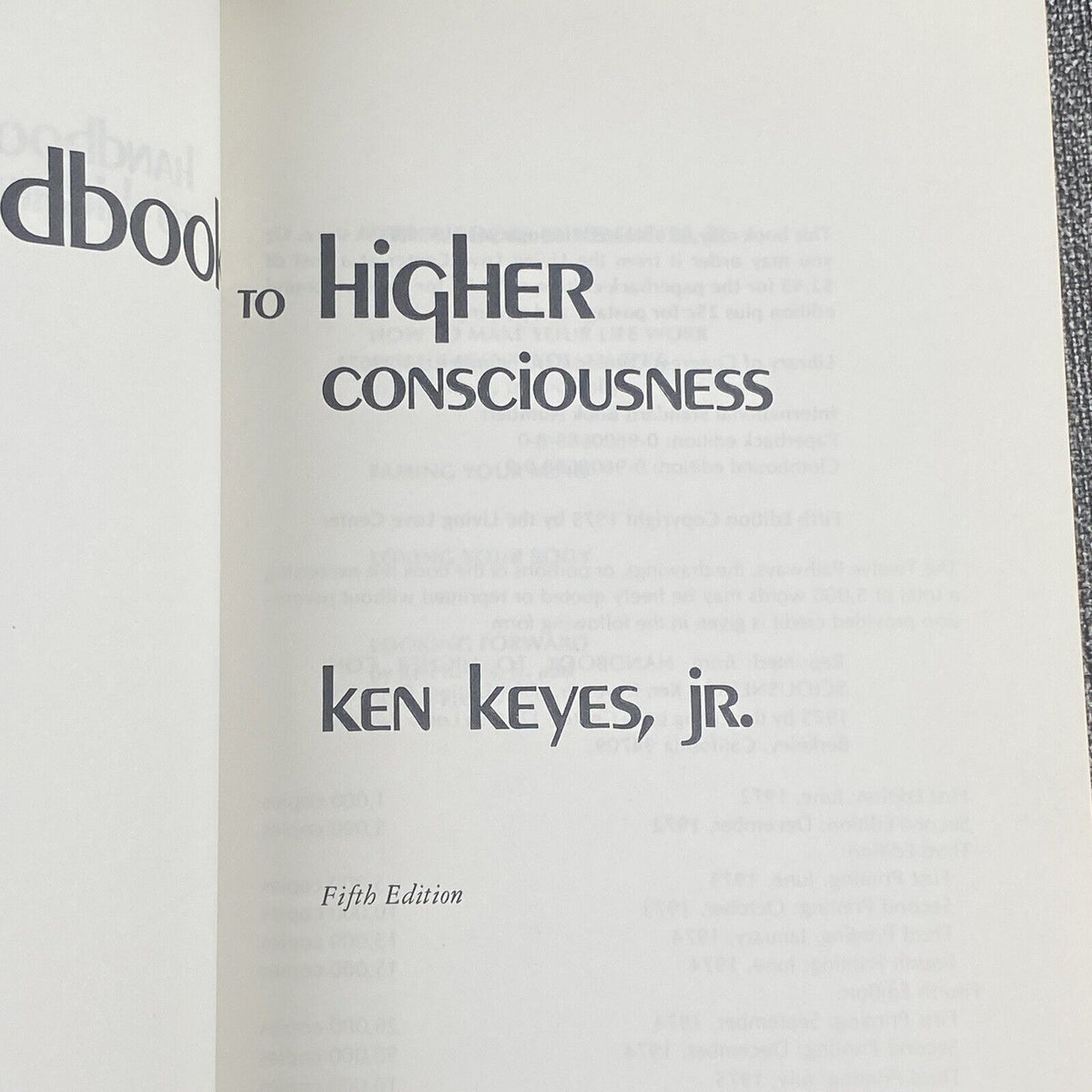 Handbook to Higher Consciousness - Ken Keyes, Jr. - 5th Edition Paperback