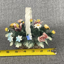 Vintage Mollica Capodimonte Italian Flower Basket