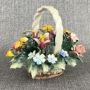 Vintage Mollica Capodimonte Italian Flower Basket