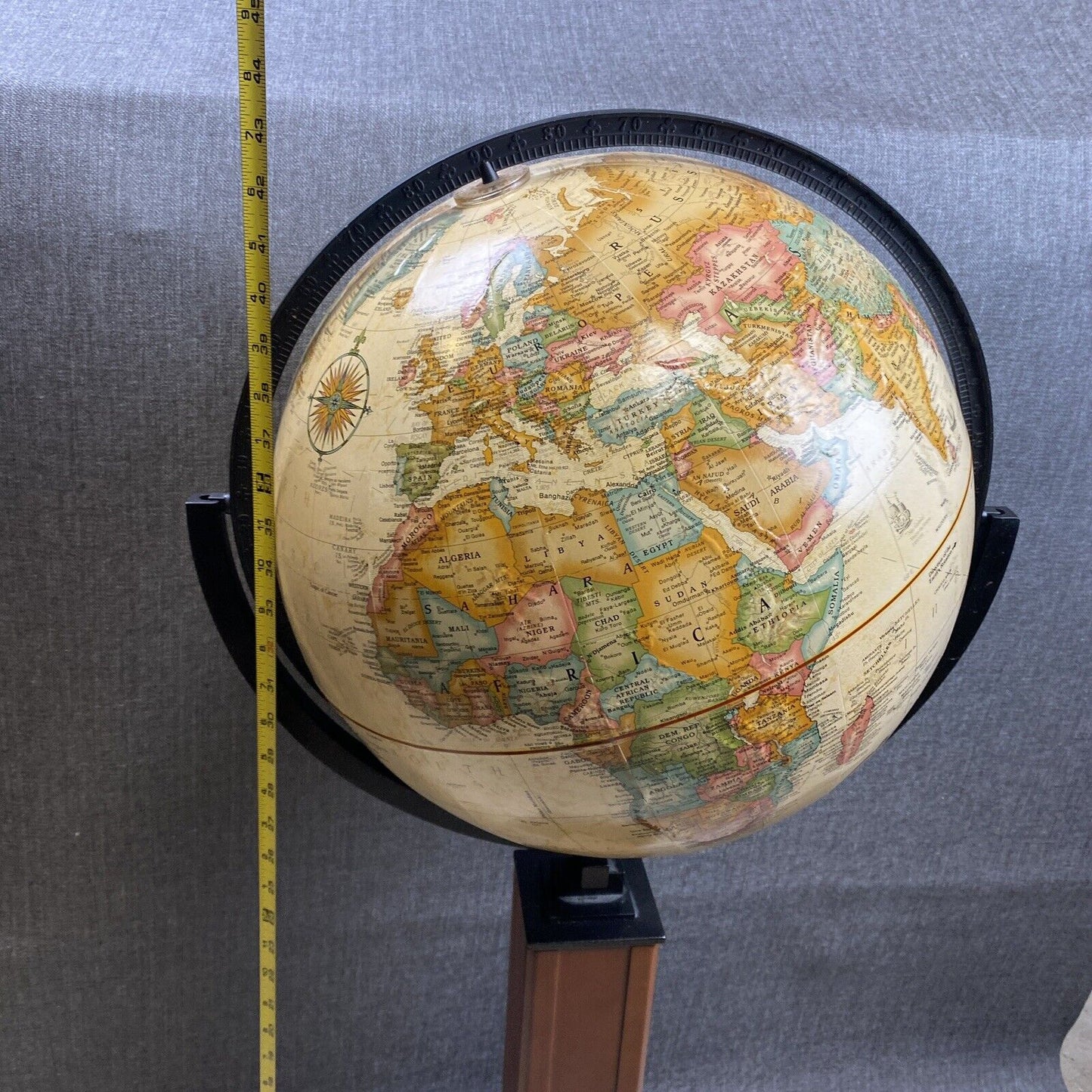 Vintage 16" Replogle Globe With Stand (Made in USA)