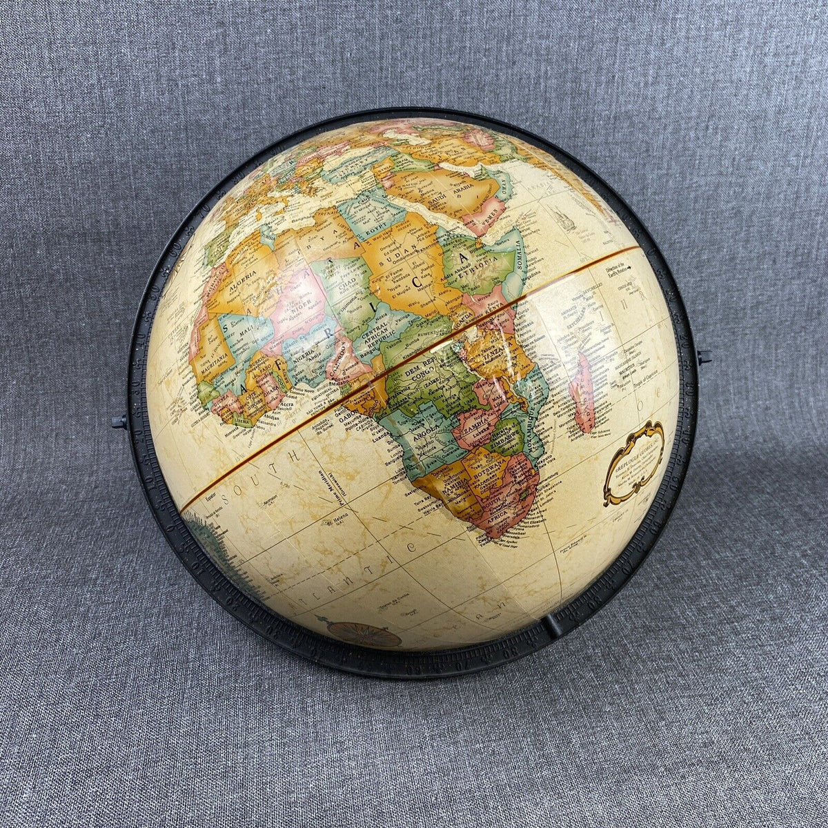 Vintage 16" Replogle Globe With Stand (Made in USA)