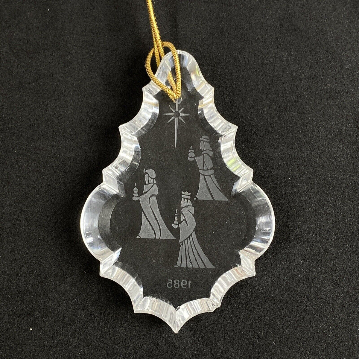 Lenox Crystal  Christmas Ornament, Three Wise Men 1985