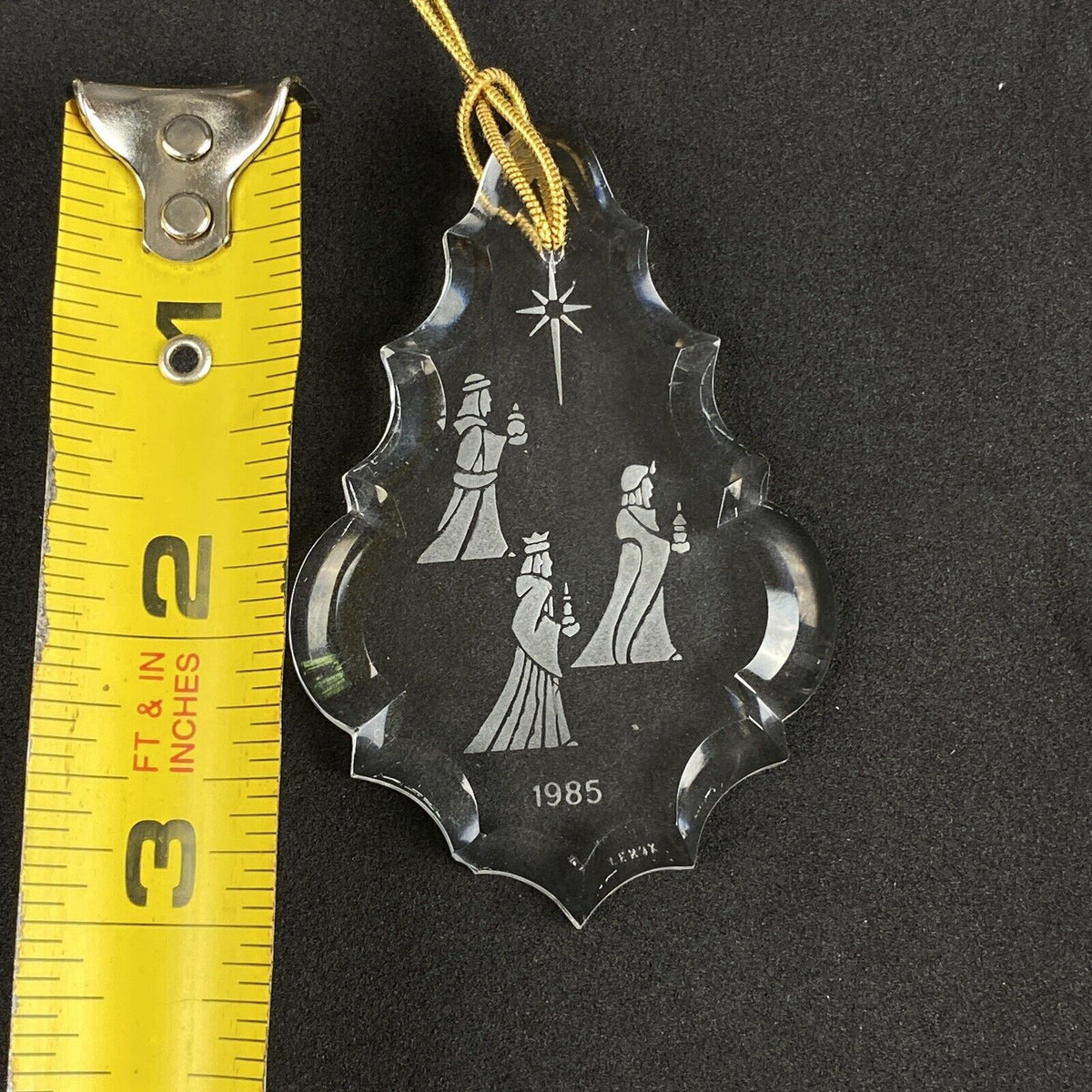 Lenox Crystal  Christmas Ornament, Three Wise Men 1985