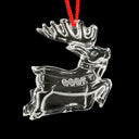 Waterford Crystal Deer Christmas Ornament with original Pouch