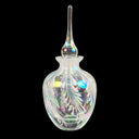 Iredescent Hand Blown Glass Perfume Bottle 6.25"