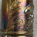 Vintage Dugan Fisherman's Mug Iridescent Fish Carnival Glass