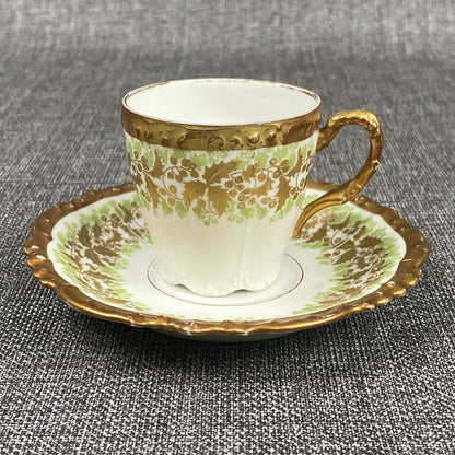 J. Pouyat Limoges Tea Cup Saucer France