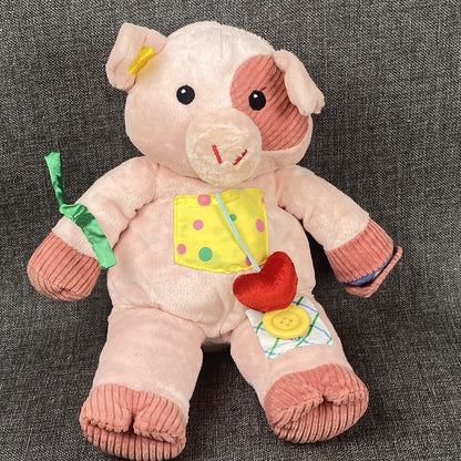 Dakin Toy Pig Animal Plush Learning Toy 14" tall