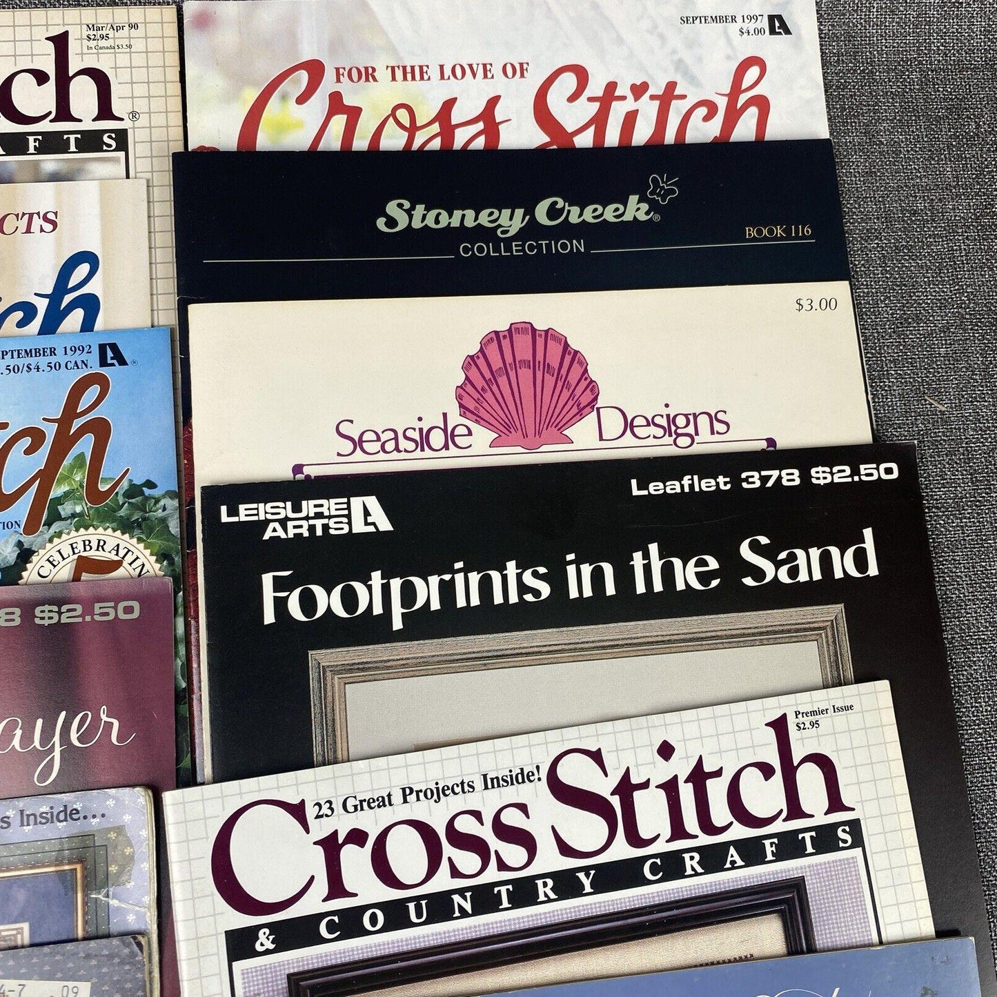 Vintage 28 Issues Cross Stitch & Crafts Needlwork 1980s-1990s Magazine