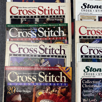 Vintage 21 Issues Cross Stitch & Crafts Needlwork 1980s-1990s Magazine