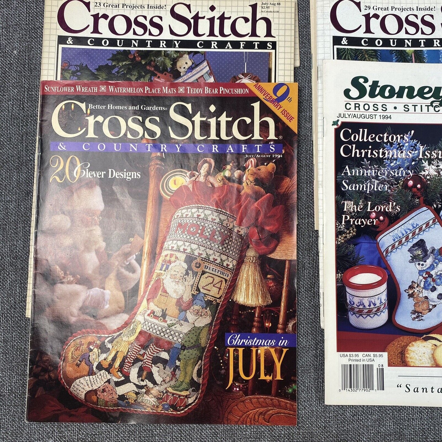 Vintage 21 Issues Cross Stitch & Crafts Needlwork 1980s-1990s Magazine