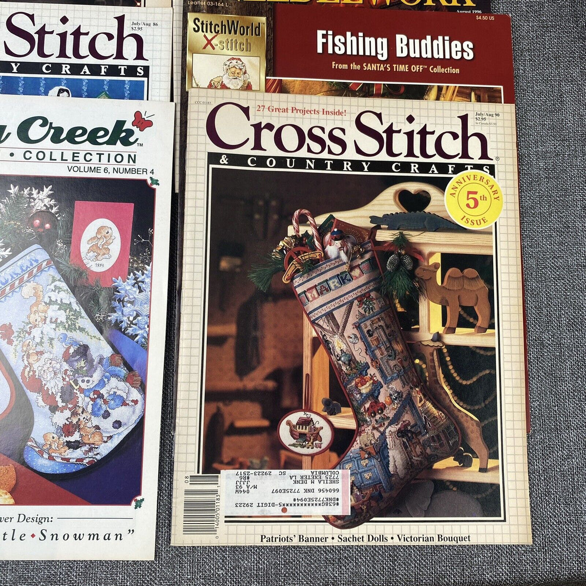 Vintage 21 Issues Cross Stitch & Crafts Needlwork 1980s-1990s Magazine