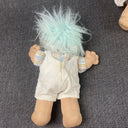 2 Vintage Troll Dolls Boy and Girl Joy Russ Berrie & Co Soft Body 12"