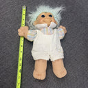 2 Vintage Troll Dolls Boy and Girl Joy Russ Berrie & Co Soft Body 12"