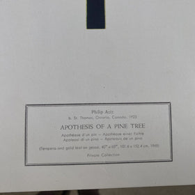 Vintage Philip AZIZ 'Apothesis of a Pine Tree' 1968 / 1976 NY Graphic Society LT