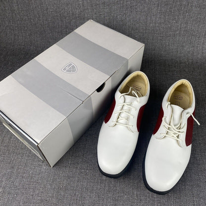 Nike Golf Verdana Size 9 Women's Shoe Blucher Saddle II White/Medium Ruby