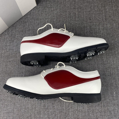 Nike Golf Verdana Size 9 Women's Shoe Blucher Saddle II White/Medium Ruby