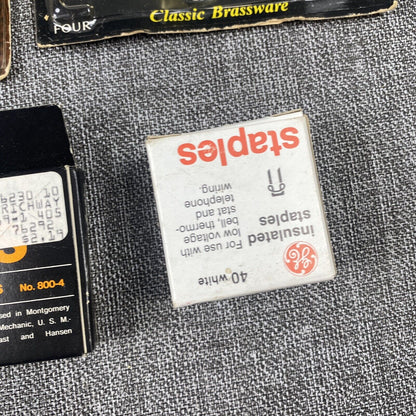 Vintage Upholstery Nails, Tacks, Staples lot