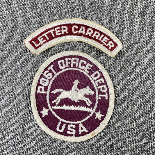 Vintage USA Post Office Department Letter Carrier Patch USPS Mail Horse 2¾"
