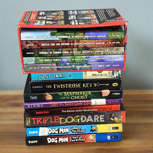 Lot Of 13 Assorted Children's Books Teens and Young Adults, Dog Man, Just Jake..