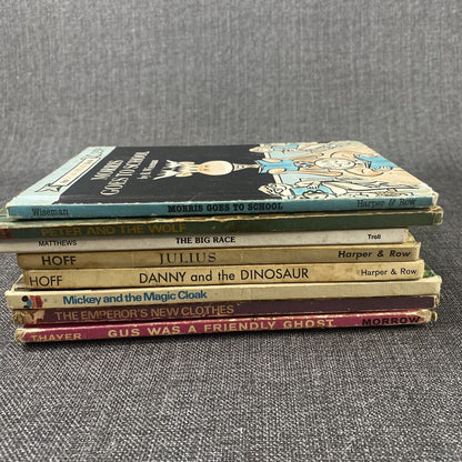 Lot of 8 Children's Vintage Hardcover Books: Julius, Mickey, Emperor, Morris