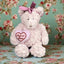 Fiesta Hugs and Kissed Purple Plush Bear with Bow 11